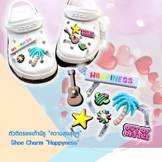 JBS 🌈👠ตัวติดรองเท้ามีรู”ความสุขสุดๆ”7ชิ้น  🐹🐹Shoe charm “Happyness”งานshop งานดี มีมิติ สวยคมชัดสีสด confirmed!!