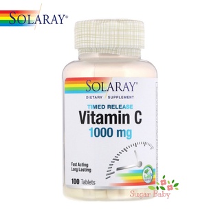 Solaray Timed-Release Vitamin C 1,000 mg วิตามินซี 1000 มิลลิกรัม