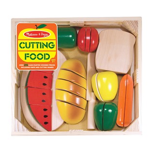 Melissa &amp; Doug - Cutting Food ชุดเล่นหั่นอาหาร ส่งเสริมการควบคุมมือ สังเกตรูปร่าง สีสั