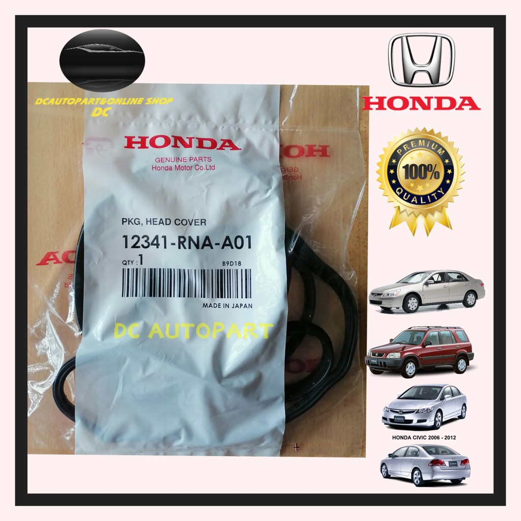 ฝาครอบวาล์ว GASKET HONDA CIVIC SNA 1.8/ ACCORD TAO T2A 2.0 CRV TOA SWA / STREAM SMA RN6 ( R18 & R20 
