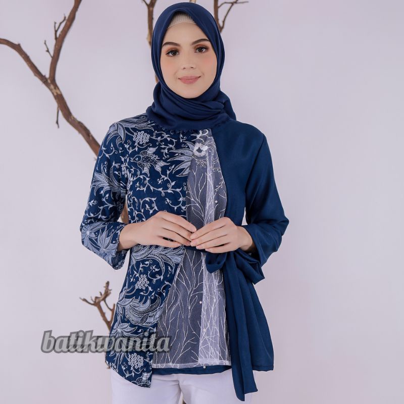 Sml XL XXL 3L 4L 5L ผู้หญิง& 39;S เสื้อผ้า BATIK ผู้หญิง JUMBO HANA