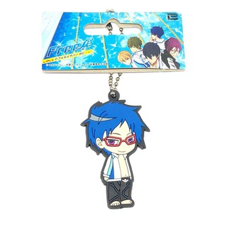 Free! Iwatobi Swim Club Ryugazaki Rei Rubber Strap พวงกุญแจ งานลิขสิทธิ์ แท้จากญี่ปุ่น