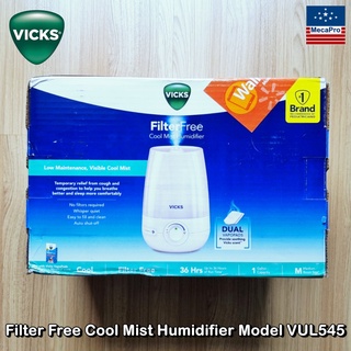 Vicks® Filter Free Cool Mist Humidifier Model VUL545 วิคส์ เครื่องทำความชื้น แบบไอเย็น relieves cough, congestion