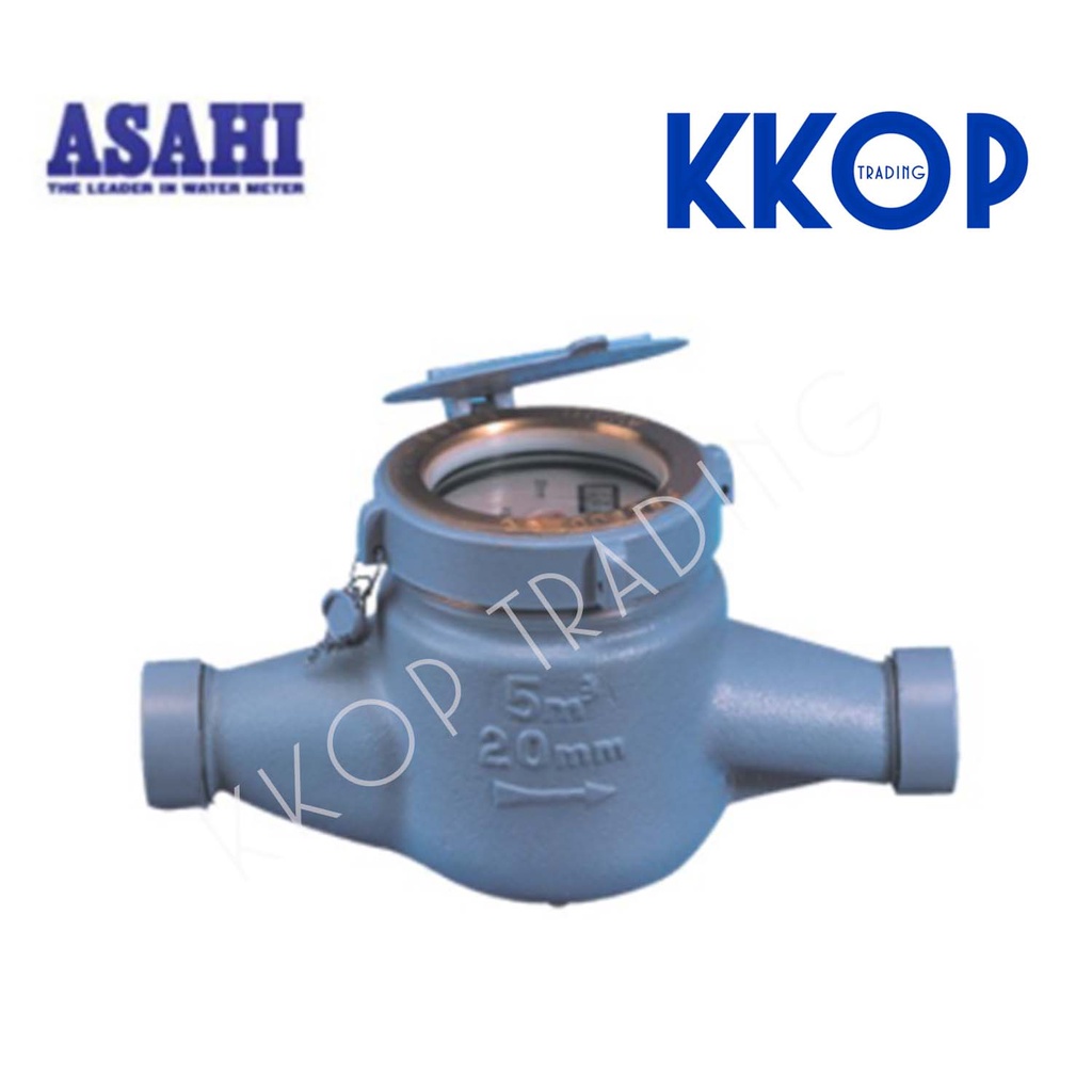 มิเตอร์น้ำ มาตรวัดน้ำ อาซาฮี (ซันวา) ASAHI GMK25 ขนาด 1"