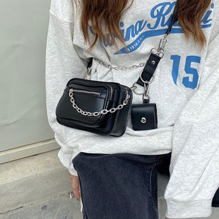 ปังสุด! Rox chain bag กระเป๋าหนังสายโซ่ F036