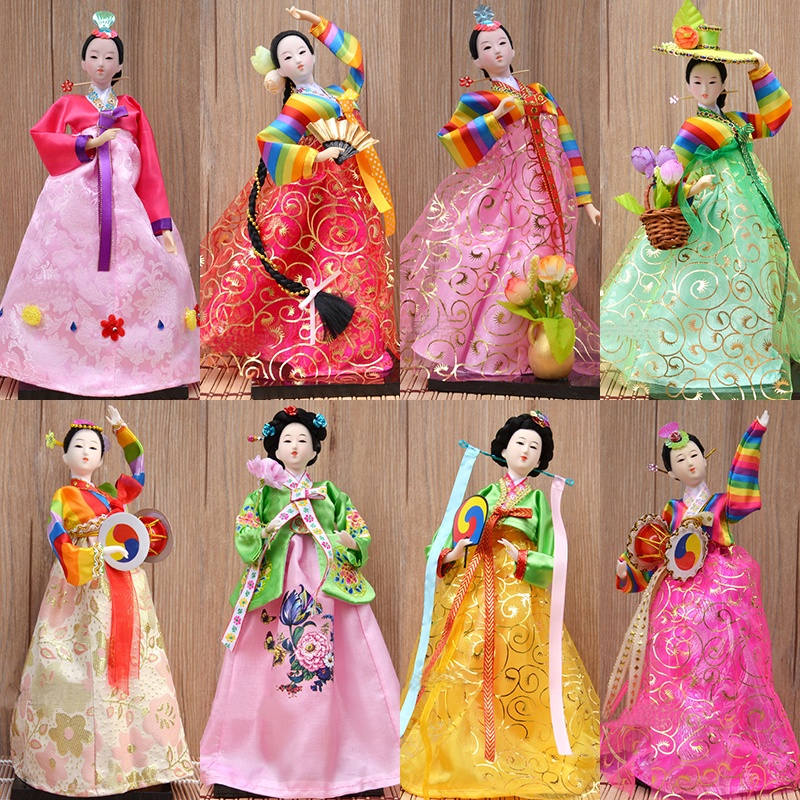 (รอ10-15วัน) 🇰🇷 ตุ๊กตาเกาหลี ตุ๊กตา เกาหลี นางใน ฮันบก ชุดฮันบก ซังกุง ตั้งโชว์ ของโชว์ ตกแต่งบ้าน ของสะสม