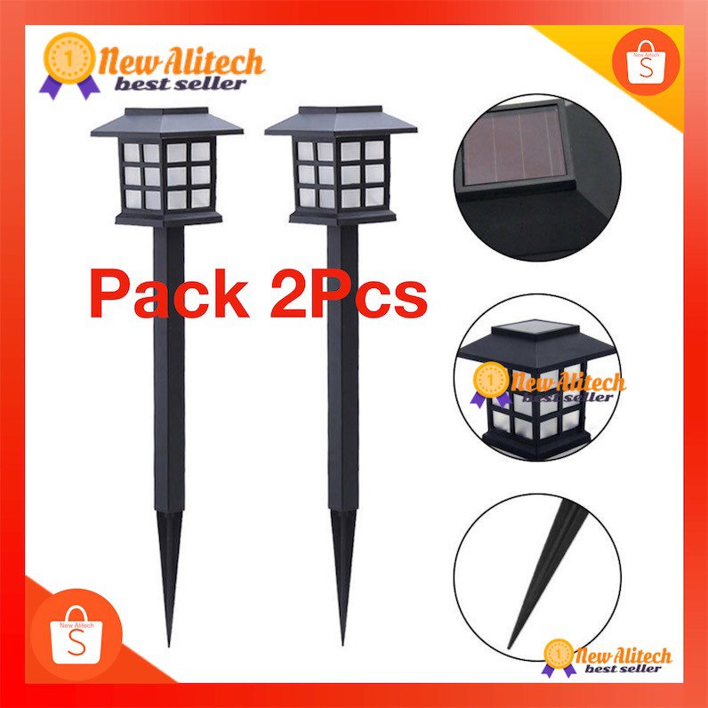 Japan Pack2pcs Solar 1 LED ไฟปักสนาม white Color of LED Light New Alitech ราคา ถูกที่สุด ดีลบีเคเค