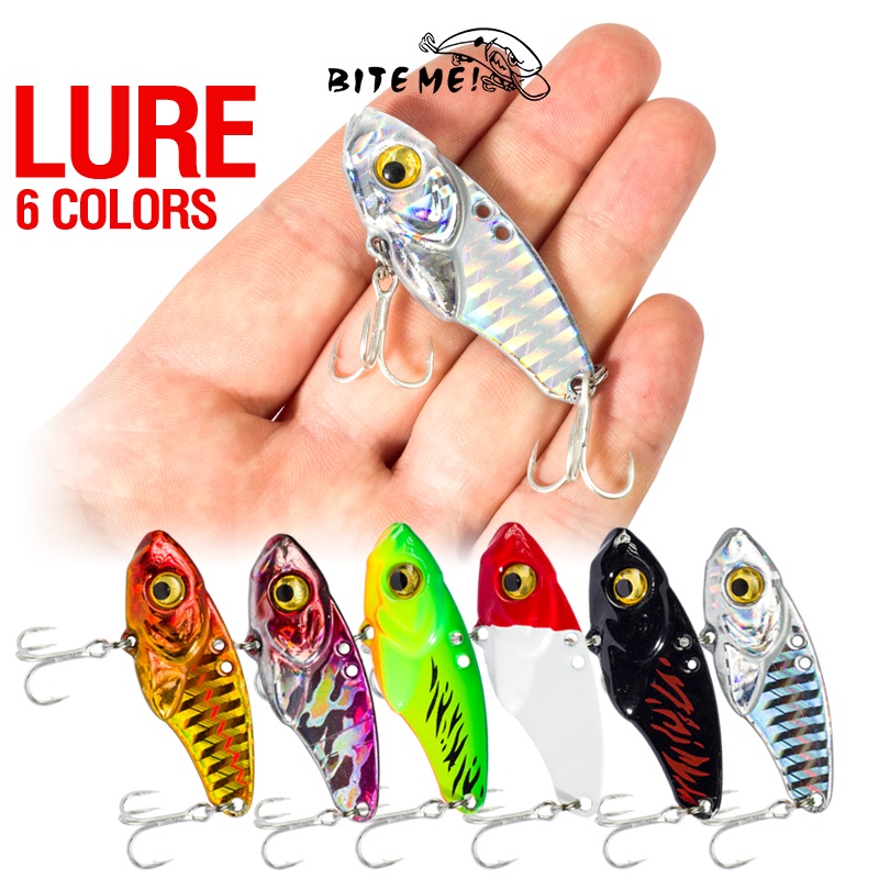3.5g/5g/7g/10g/15g/20g โลหะ VIB Lure Spinner Balancer Sinking Jig 3D Eyes Hard เหยื ่ อตะขอตกปลาช ้ อนเหยื ่ อตกปลาเหยื ่ อตกปลา
