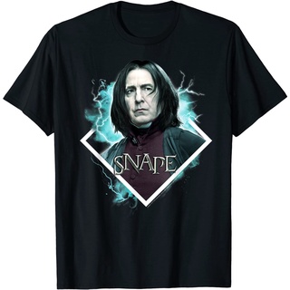 ROUND คอลูกเรือเสื้อยืด ผ้าฝ้าย พิมพ์ลาย Unit Screen dtf Harry Potter Snape สีฟ้า-4XL