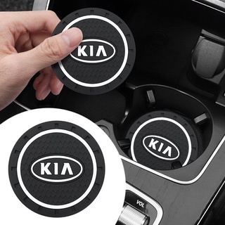 2pc Car Cup Holder Coaster Non slip Pad Mat Interior Decoration For KIA Cerato Sportage R K2 K3 K5 Ceed Sorento Cerato Optima