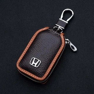 เคสกระเป๋าหนังสําหรับใส่กุญแจรีโมทรถยนต์ honda city fit odyssey crv accord