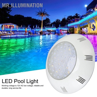 ไฟสระว่ายน้ํา Led Ip68 ติดผนัง 9W 6500K แสงสีขาว ขนาดกะทัดรัด สําหรับกลางแจ้ง Ac12V