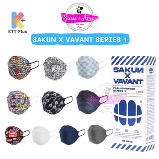 KF94 👍Geonyoung Cleantech SAKUN X VAVANT FASHION MASK (SERIES 1)1 ชิ้น👍หน้ากากแฟชั่น KF94 ผลิตและนำเข้าจากเกาหลี