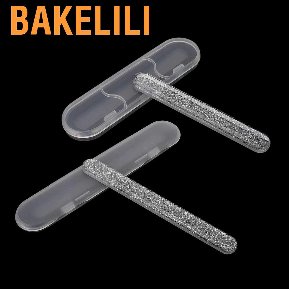 Bakelili 2-piece nano glass nail file professional buffers with kit ...