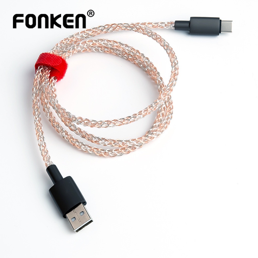 FONKEN Ankndo สายชาร์จ USB Type C เรืองแสง 6A 66W สําหรับ Huawei P50 Honor 5A Xiaomi Samsung