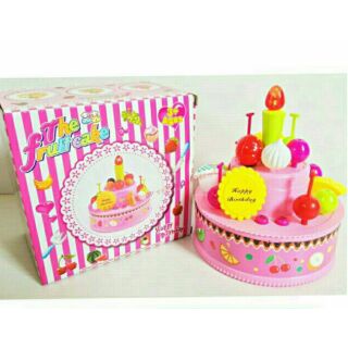 ของเล่น ชุดแต่งหน้าเค้กมินิ รุ่นมีเสียงเพลง HBD + มีไฟ(182)