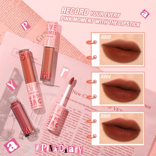 Pinkflash # ลิปสติกเนื้อแมทกํามะหยี่สีชมพู 17 สี