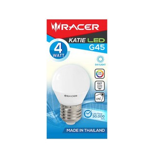 RACER หลอดไฟ LED ปิงปอง รุ่น Katie LED G45 Bulb 4 กำลัง 4 วัตต์ Daylight