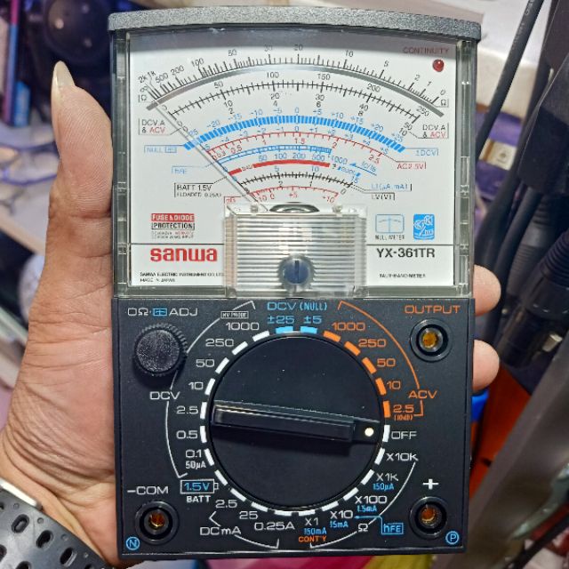 มัลติมิเตอร์ Sanwa YX-361TR แท้ 100 Multimeter มิเตอร์วัดไฟ มัลติ ...