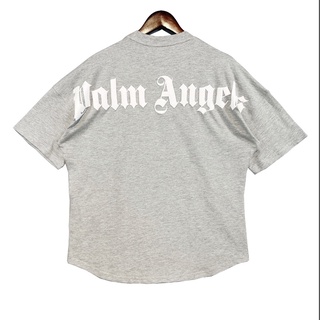 ✨พร้อมส่ง✨ 🆕เสื้อยืดลําลอง แขนสั้น คอกลม พิมพ์ลายตัวอักษร Palm Angels ทรงหลวม สไตล์สตรีท