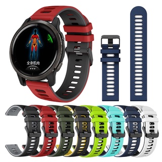 สายนาฬิกาข้อมือซิลิโคน 22มมสําหรับ Garmin Venu 2/Vivoactive 4/GarminActive