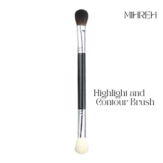 (พร้อมส่ง) แปรงไฮไลท์และคอนทัวร์จมูก 2 in 1 Highlight and Contour Brush (BR35)