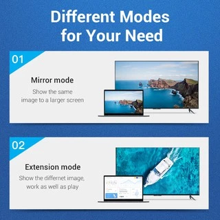 Vention Mini DP to HDMI Cable 4K 30HZ Mini DisplayPort HDMI แปลงสายเคเบิลวิดีโอ สําหรับ Macbook iMac mbp HAB / HAH