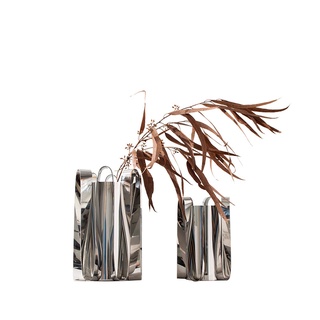 Gimmi Home แจกันสแตนเลส แจกันประดับบ้าน (สินค้าพร้อมส่ง!!) Stainless Steel Vase - V-945,9172