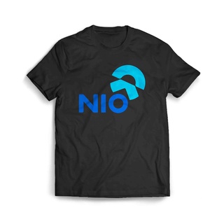 เสื้อผ้าผชเสื้อยืด พิมพ์ลายรถยนต์ไฟฟ้า NioS-5XL