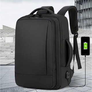 กระเป๋าสะพายใส่โน้ตบุ๊ค (YW-60) Laptop backpack กันน้ำ water proof มีช่องต่อ USB port