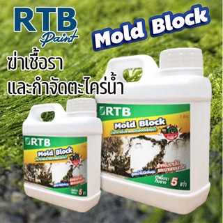 RTB น้ำยาฆ่าเชื้อราและกำจัดตะไคร่น้ำ MOLD BLOCK ขนาด 1ลิตร และ 5ลิตร