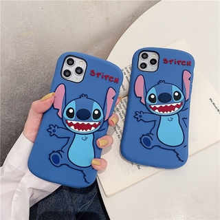 Small waist hug Stitch Cartoon Silicone phone Case iPhone 13 12 12Pro 12mini 12promax 11 Pro Max X XS MAX XR 6 6S 7 8 Plus 3D Cute Rubber phone Cover iphone 11