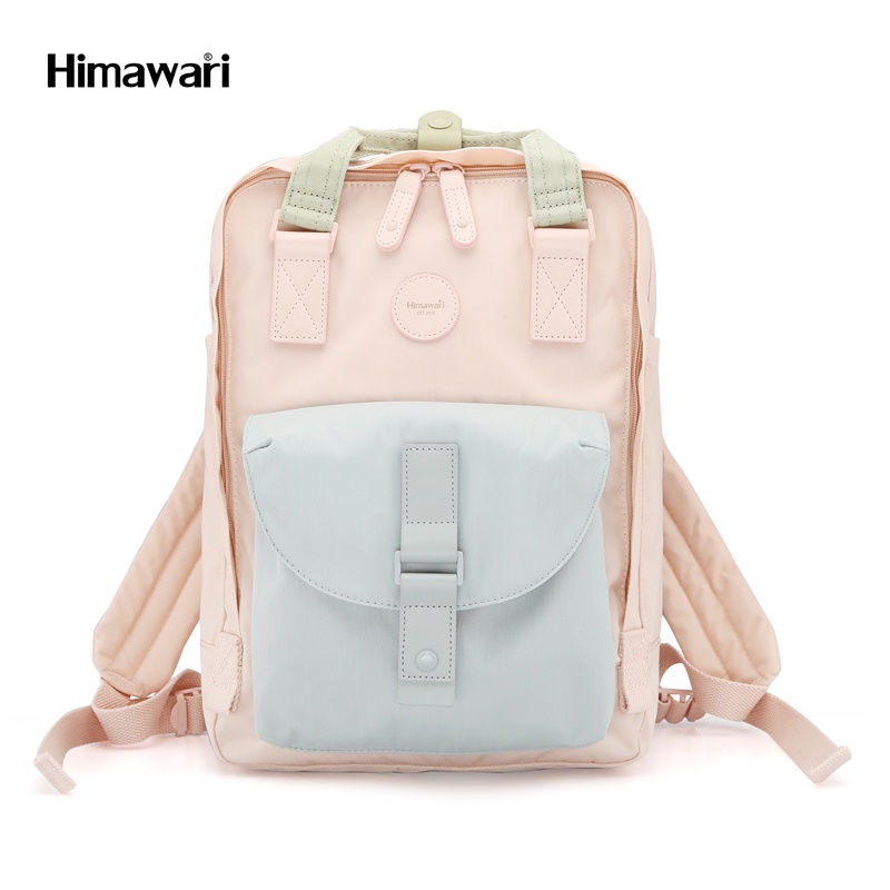 HIMAWARI กระเป๋าเป้สะพายหลัง กันน้ำ 13” Laptop Backpack รุ่น HM-200 สี #07 Pink Blue