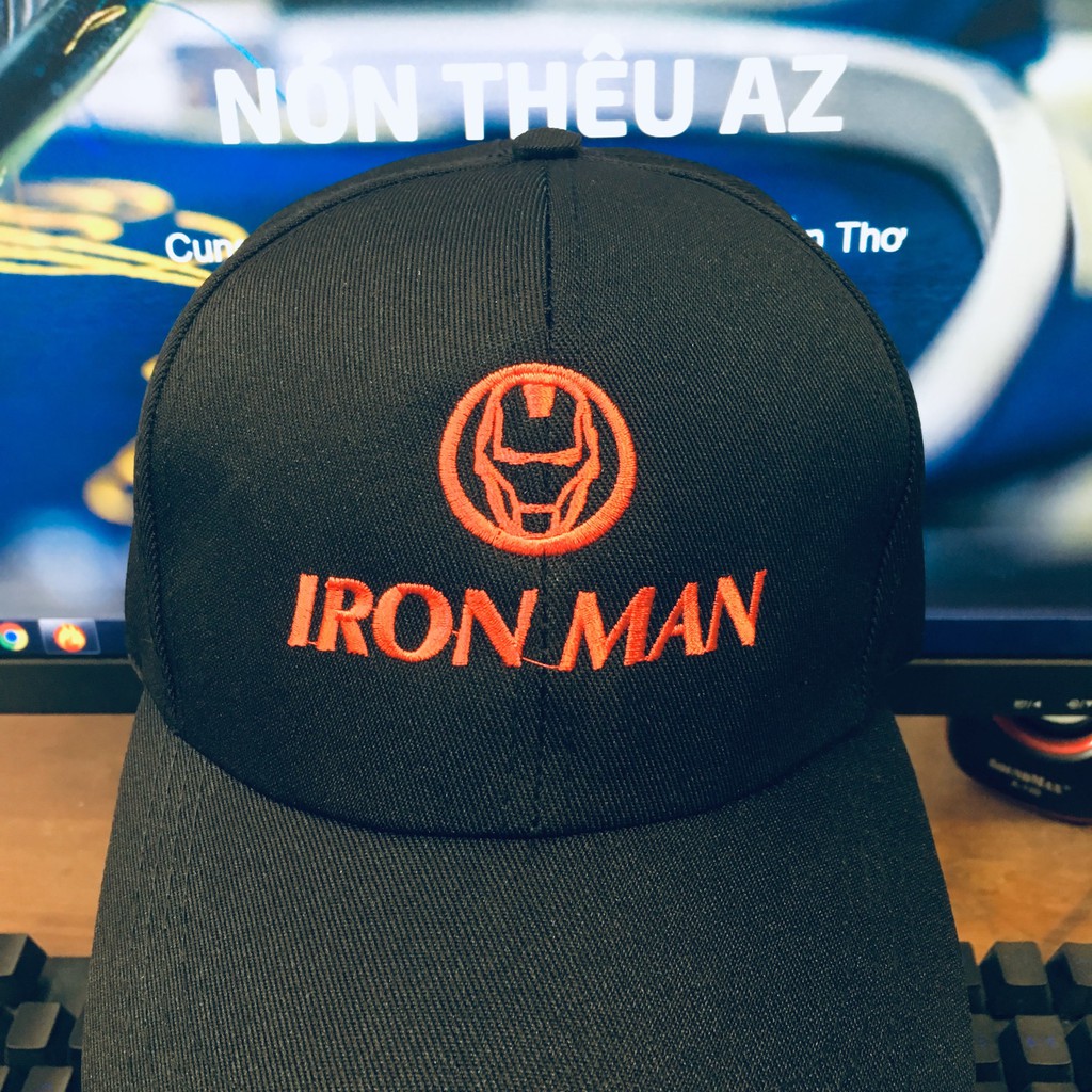 Iron Man Marvel Avengers AZ MT116 โลโก ้ หมวกปัก