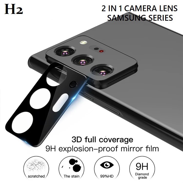 กระจกเลนส์กล้อง H2 สําหรับ Galaxy S23 Ultra / S23 Plus / S22 Plus / S22 Ultra / S21 Plus