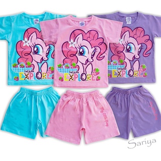 ชุดเซ็ทเด็ก โพนี่ (1-4ขวบ) ลิขสิทธิ์แท้ My Little Pony ผ้าเนื้อดี คอตตอน ผสมสแปนเด็กซ์ ผลิตในไทย พร้อมส่ง