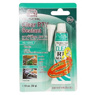 CLEAR RTV SILICONE SEALANT ALSEAL 1230-S 32G CLEAR กาวซิลิโคน AL SEAL 1230-S สีใส 32 กรัม กาวยาง กาว เครื่องมือช่างและฮา