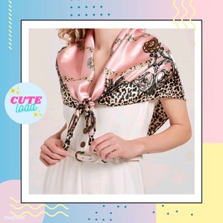 ผ้นพันคอ ขนาด 90×90 cm. Cute Scarf No.04
