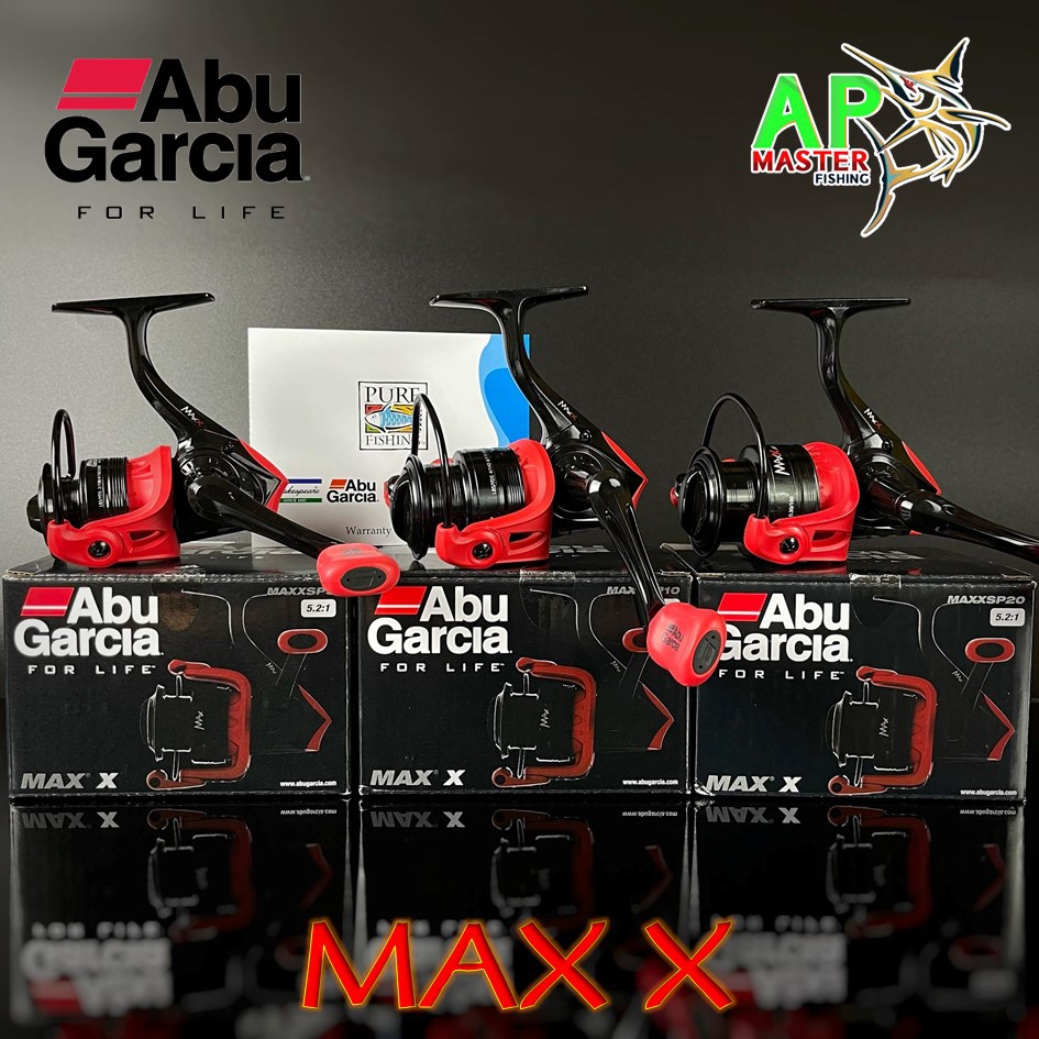 รอกสปินนิ่ง ABU MAX X เบอร์ 500,1000,2000,3000,4000,6000 อาบู แม็กซ์เอ็กซ์ มีใบรับประกันสินค้า Abu Garcia