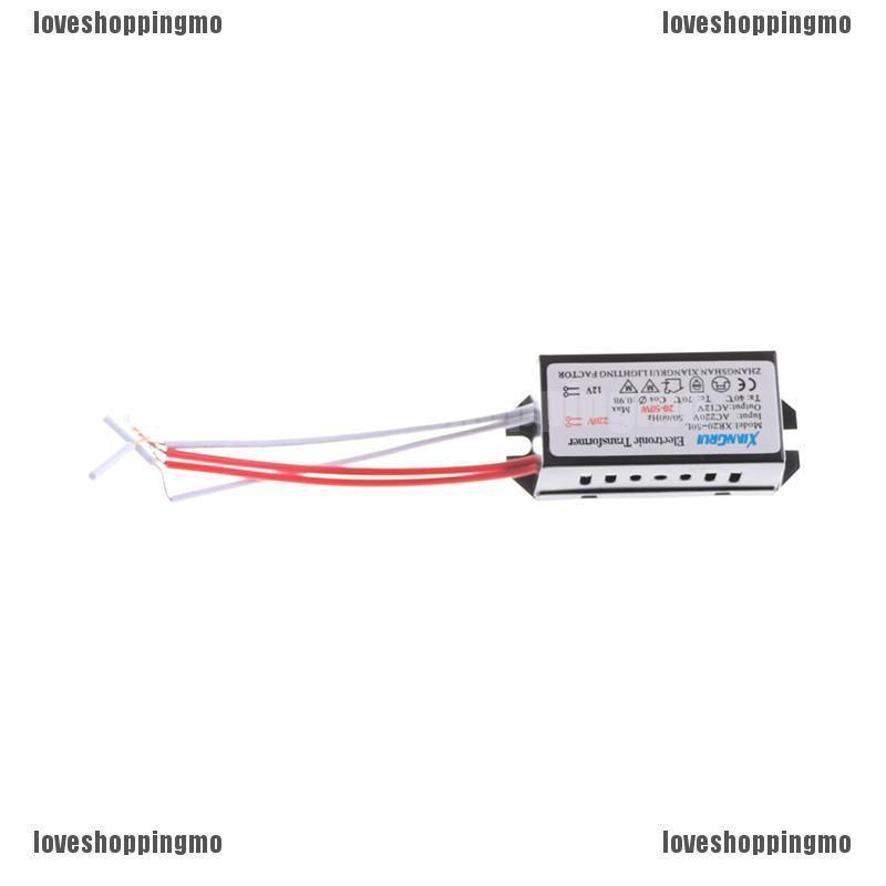 ส่งฟรีเมื่อซื้อครบ 99บาทReadystockAC 220V to 12V 20-35W LED Lighting Halogen Lamp Electronic Transformer