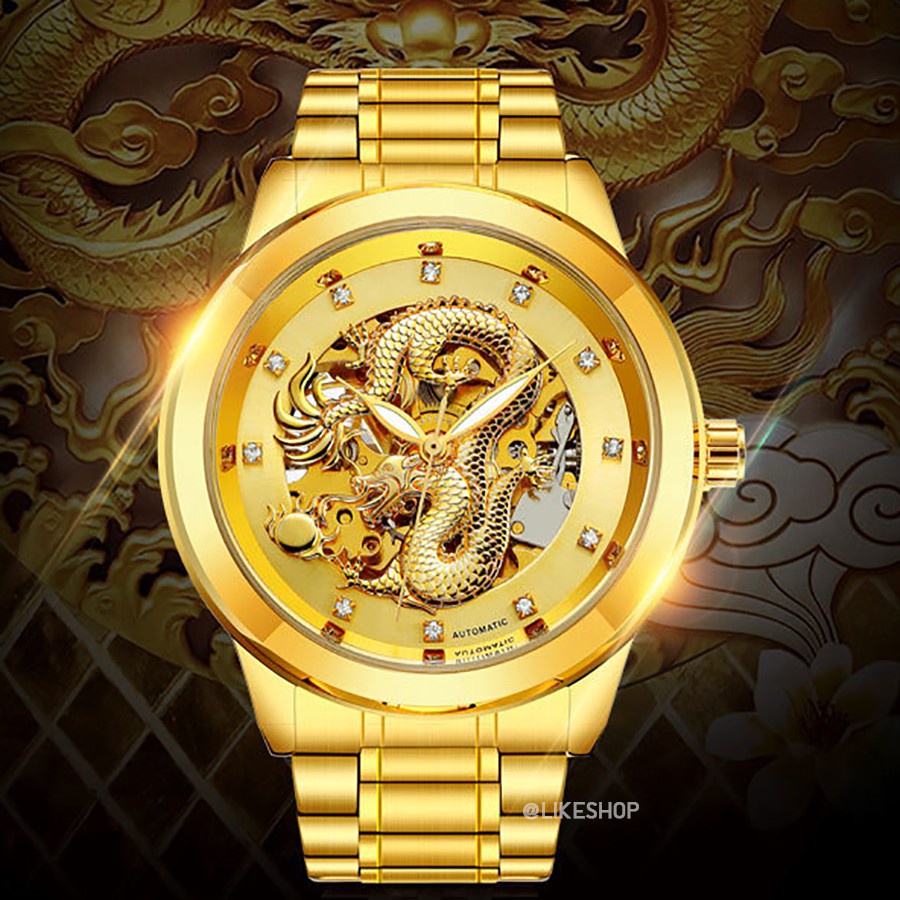 BOSCK นาฬิกา DG02 ออโต้ Automatic แท้100 นาฬิกาผู้ชาย แฟชั่น แบรนด์หรู นาฬิกาข้อมือผู้ชาย หน้าปัดมัง