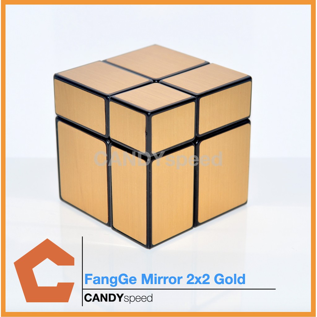 รูบิค FangGe Mirror 2x2 Cube Gold | By CANDYspeed