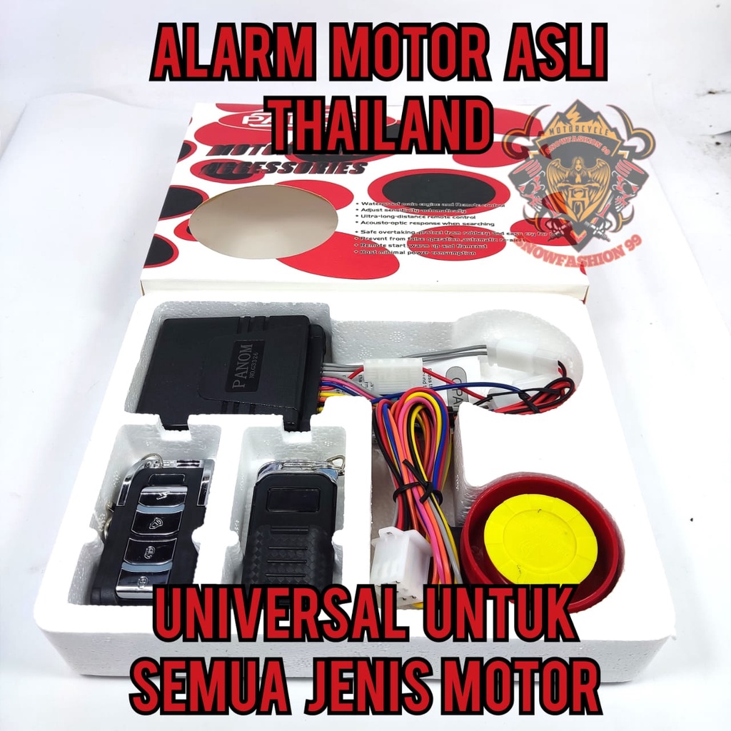 MOTORCYCLE ALARM REMOTE STARTER THAILAND ORIGINAL ALARM SILENT MODE SYSTEM
