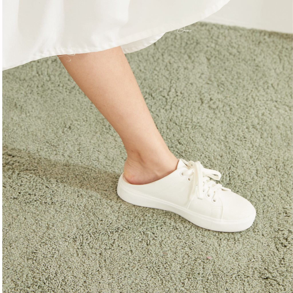 canvas รองเท้าผ้าใบเปิดส้น