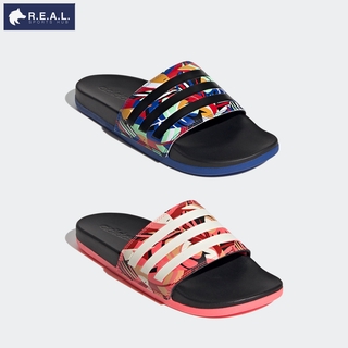 💸ลด45.-ใส่โค้ดRSPRAUG1💸รองเท้าแตะ Adidas รุ่น Adilette Comfort Slides (รุ่นพื้นนิ่ม) ลายอาร์ตเวิร์ค Farm Rio