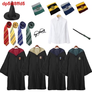 🔥วันฮาโลวีน Harry potter Magic robe cosplay costume ชุดคอสเพลย์ เสื้อคลุมแฮรี่พอตเตอร์ เสื้อคลุมพ่อมดเสื้อผ้า Harry Pot