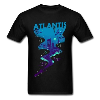 เสื้อยืดคอกลม ผ้าฝ้าย 100% พิมพ์ลาย Atlantis City ยอดนิยม แฟชั่นยอดนิยม สําหรับผู้ชาย 2020สามารถปรับแต่งได้