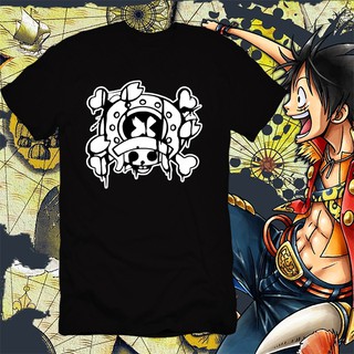 Gildan เสื้อยืด พิมพ์ลายอนิเมะ ONE PIECE Chopper สีดําS-5XL