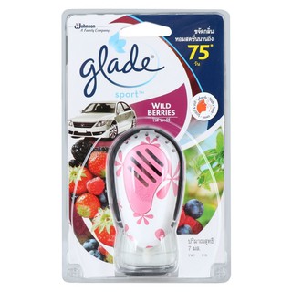 น้ำหอมปรับอากาศ น้ำหอมปรับอากาศรถ GLADE สปอร์ต ไวด์เบอร์รี่ 7 มล. น้ำหอมปรับอากาศ ดูดความชื้น ของใช้ภายในบ้าน CAR AIR FR