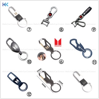 【Ready Stock】Alloy Metal Logo Motorcycle Keychain Car keychain SET for isuzu